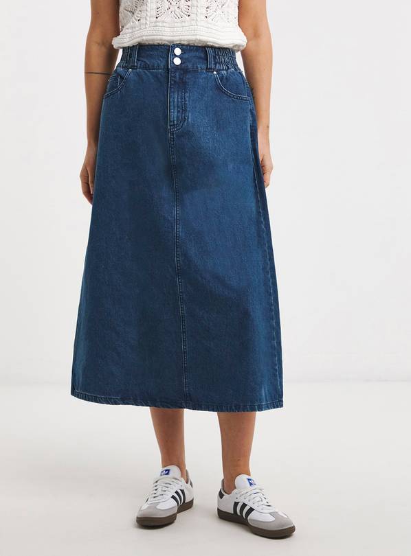 JD WILLIAMS Elasticated Waist Midi Skirt 16